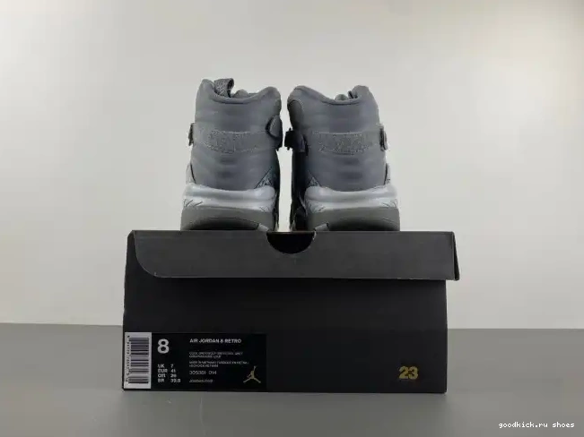 Rep 8 Grey Cool Retro Jordan 305381-014 0426